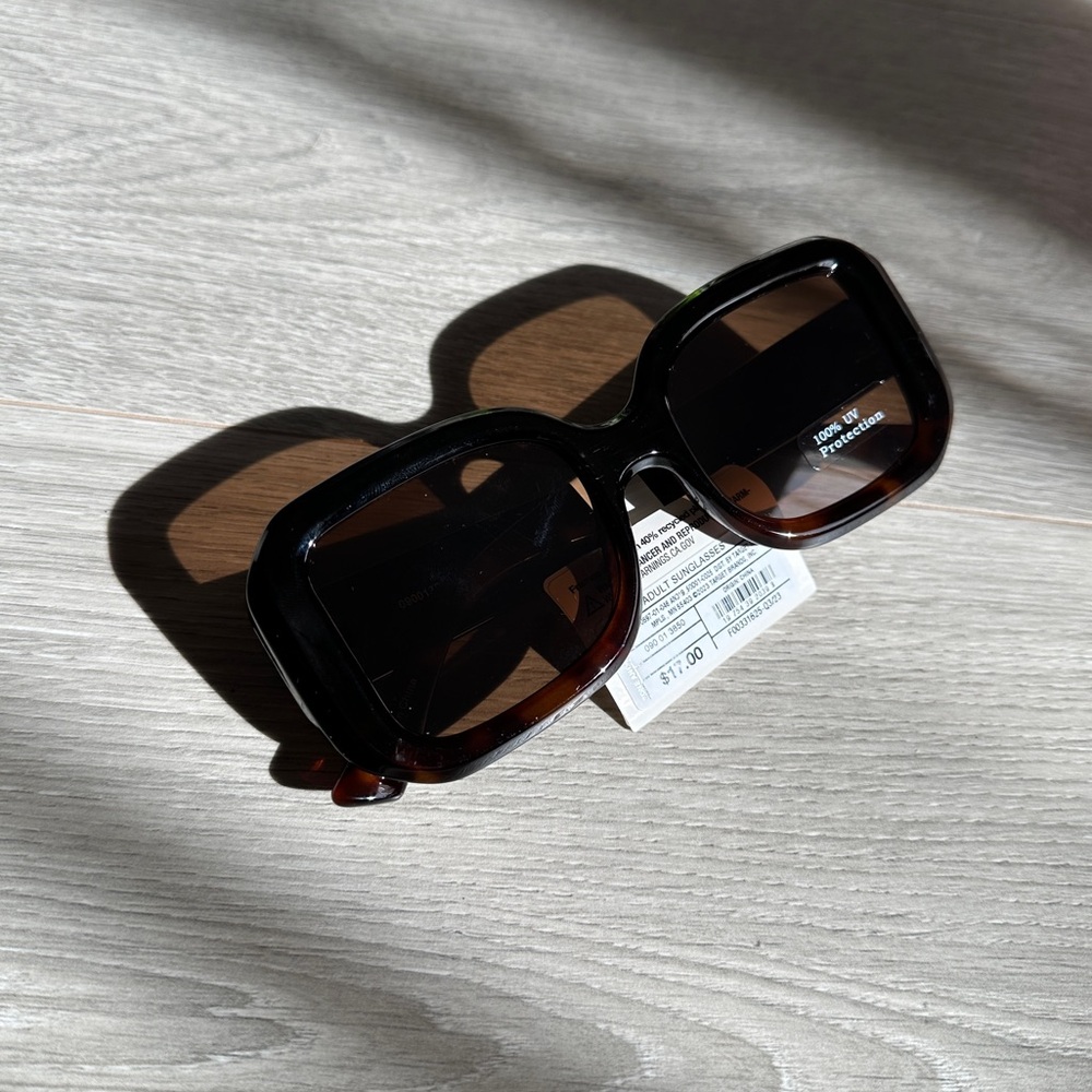 Square Tortoise Shell Sunglasses